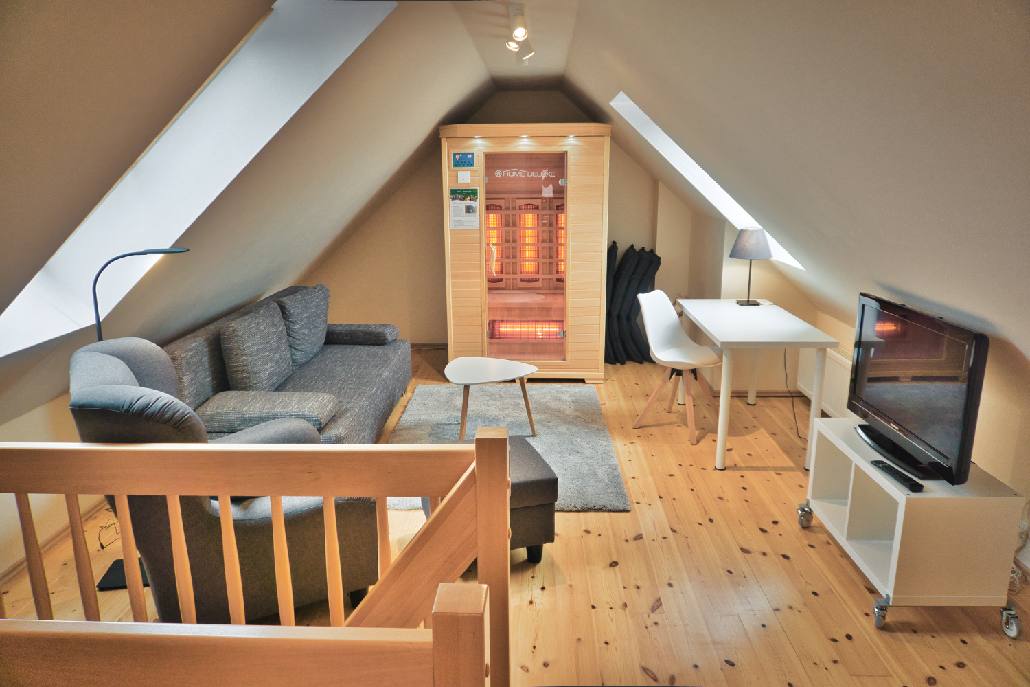 Dachgeschoss mit Sauna